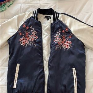 satin bomber jacket
